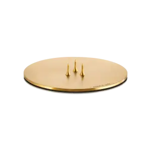 Cone Plate Small Matt Gold