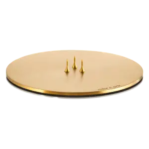 Cone Plate Medium Matt Gold