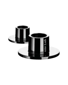 Candle Holder Shiny Black