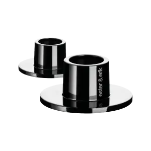 Candle Holder Shiny Black