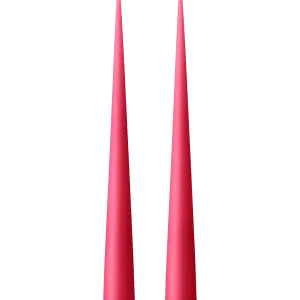 Cone Candle Tall Clear Pink #41/2