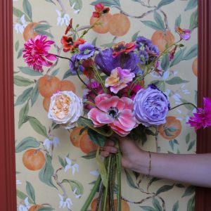 Zijden boeket 'Romantic garden'
