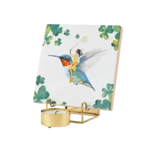 Golden Tile & Candle holder